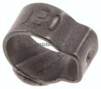 1-Ohr-Schlauchschelle 5,1 - 6,1mm, Edelstahl