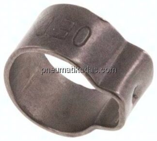1-Ohr-Schlauchschelle 6,1 - 7mm, Edelstahl