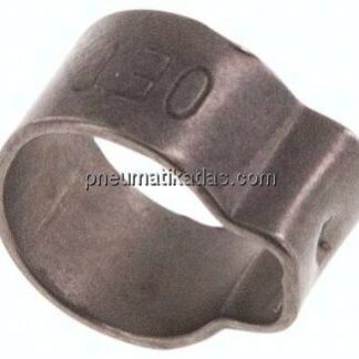 1-Ohr-Schlauchschelle 6,1 - 7mm, Edelstahl