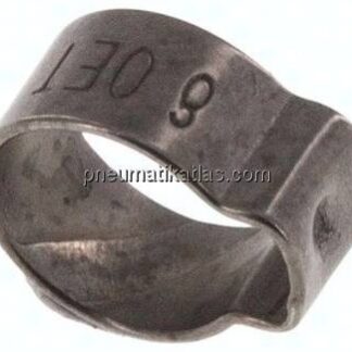 1-Ohr-Schlauchschelle 6,8 - 8mm, Edelstahl