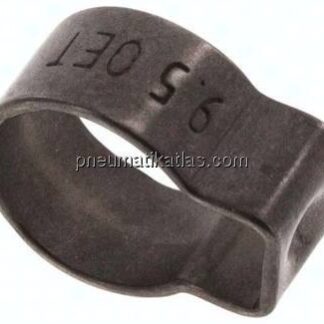 1-Ohr-Schlauchschelle 8,1 - 9,5mm, Edelstahl