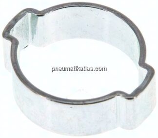 2-Ohr-Schlauchschelle 16 - 20mm, Stahl verzinkt (W1)
