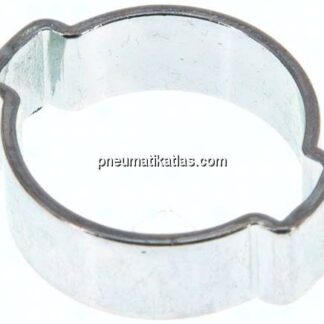 2-Ohr-Schlauchschelle 16 - 20mm, Stahl verzinkt (W1)