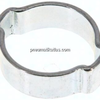 2-Ohr-Schlauchschelle 19 - 23mm, Stahl verzinkt (W1)