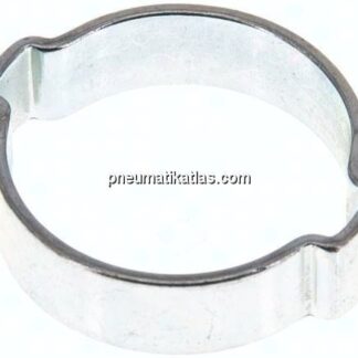 2-Ohr-Schlauchschelle 27 - 31mm, Stahl verzinkt (W1)