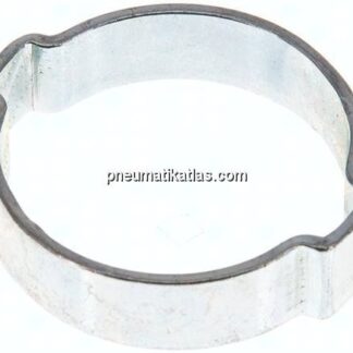 2-Ohr-Schlauchschelle 29,3 - 34mm, Stahl verzinkt (W1)