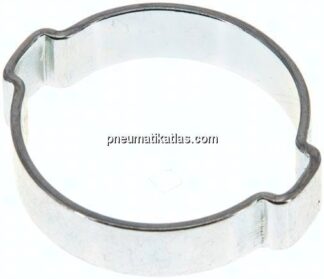 2-Ohr-Schlauchschelle 32 - 37mm, Stahl verzinkt (W1)