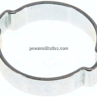 2-Ohr-Schlauchschelle 32 - 37mm, Stahl verzinkt (W1)