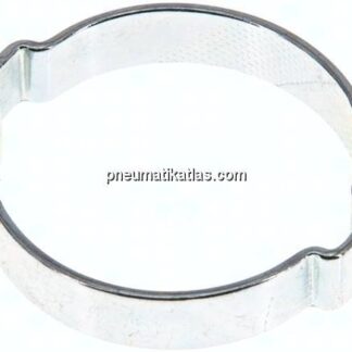 2-Ohr-Schlauchschelle 40,6 - 46mm, Stahl verzinkt (W1)