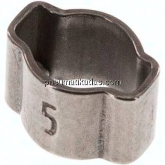 2-Ohr-Schlauchschelle 3,4 - 5mm, 1.4307 (W4)
