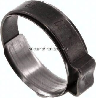 1-Ohr-Schlauchschelle 23,3 - 26,3mm, Edelstahl