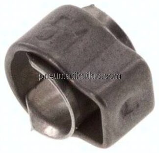1-Ohr-Schlauchschelle 3,7 - 4,7mm, Edelstahl