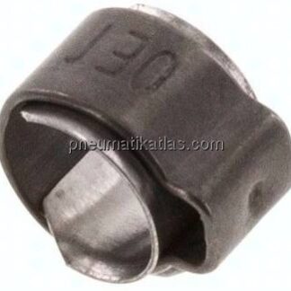 1-Ohr-Schlauchschelle 5,6 - 6,5mm, Edelstahl