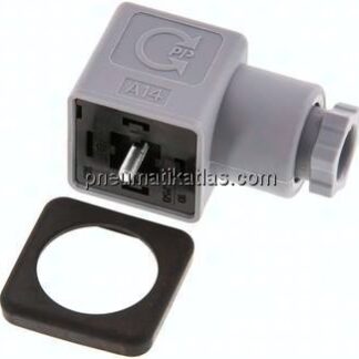 Stecker Größe 3 (DIN/EN-A), grau
