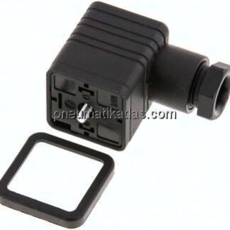 Stecker Größe 3 (DIN/EN-A), schwarz