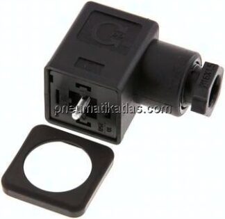 Stecker Größe 3 (DIN/EN-A), schwarz