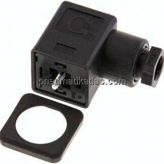 Stecker Größe 3 (DIN/EN-A), schwarz