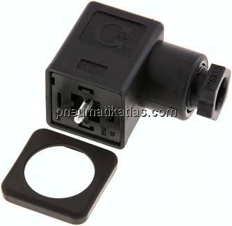 Stecker Größe 3 (DIN/EN-A), schwarz