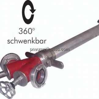 Standrohr drehbar mit Ventil, 2x 52-C (66mm Knagge)