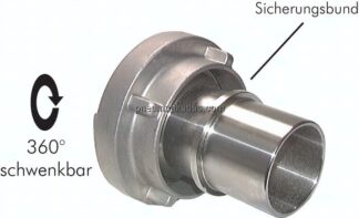 Storz-Kupplung 110-A, 100 (4")mm Schlauch, 1.4581