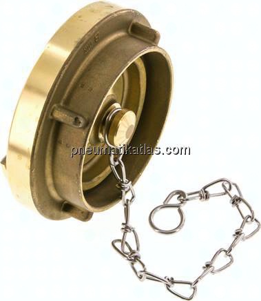 Storz-Blindkupplung 75-B (89mm), Messing