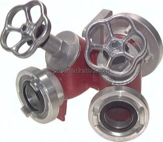 Storz-Verteiler 52-C -> 2x 52-C, Ventilabsperrung