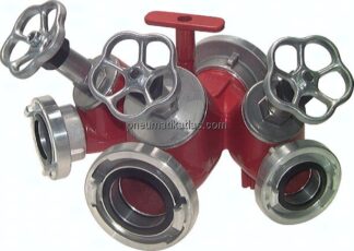 Storz-Verteiler 52-C -> 52-C & 52-C & 52-C, Ventilabsperrung