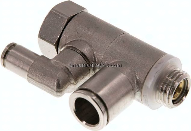 Stoppverschraubung G 1/4"-10mm, mit Handnotbetätigung IQS-MSV