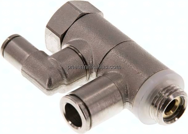 Stoppverschraubung G 1/4"-8mm, mit Handnotbetätigung IQS-MSV