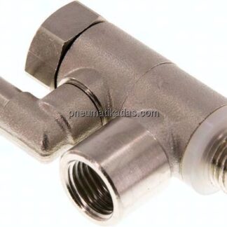 Stoppverschraubung G 1/4"-G 1/4", mit Handnotbetätigung IQS-MSV