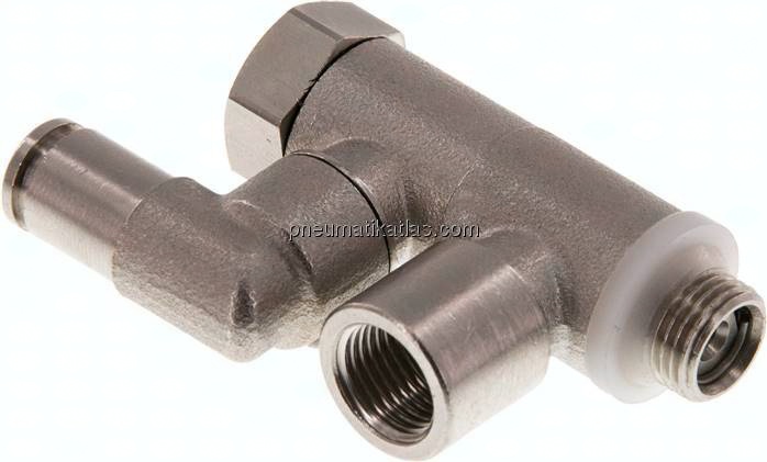 Stoppverschraubung G 1/8"-G 1/8", mit Handnotbetätigung IQS-MSV