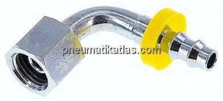 90°-Steckanschluss G 1/4" Ü-Mutter, 6,4mm GSP-Schlauch