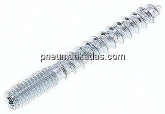 Stockschraube M 6x50, Stahl verzinkt (TORX)