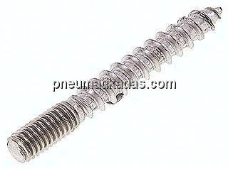 Stockschraube M 6x50, Edelstahl A2