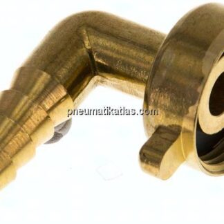 2/3-Schlauchtülle, mit Mutter G 3/4"-10mm, Winkel 90°