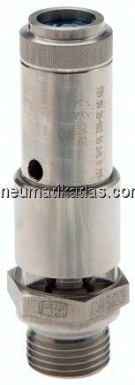 TÜV-Sicherheitsventil G 3/4" (DN10), 41,00 bar, 1.4401