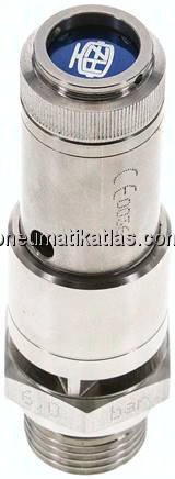 TÜV-Sicherheitsventil G 1/2" (DN10), 0,60 bar, 1.4401