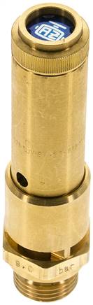 TÜV-Sicherheitsventil G 1/2" (DN10), 11,40 bar, Messing