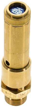 TÜV-Sicherheitsventil G 1/2" (DN10), 11,70 bar, Messing