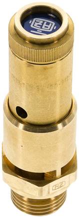 TÜV-Sicherheitsventil G 1/2" (DN10), 1,30 bar, Messing