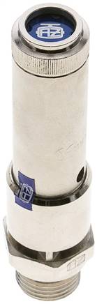TÜV-Sicherheitsventil G 1/2" (DN10), 14,00 bar, Messing vernickelt