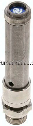 TÜV-Sicherheitsventil G 1/2" (DN10), 43,00 bar, 1.4401