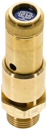 TÜV-Sicherheitsventil G 1/2" (DN10), 8,00 bar, Messing