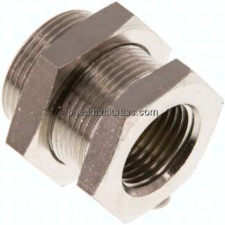 Schottverschraubung G 1/2"-M 28x1,5, Messing vernickelt