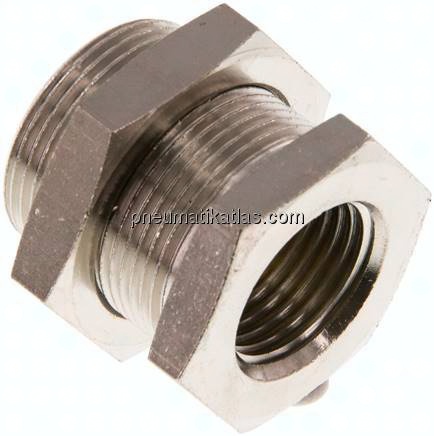 Schottverschraubung G 1/2"-M 28x1,5, Messing vernickelt