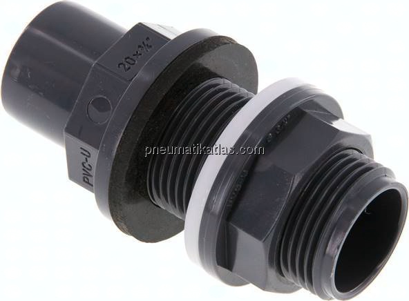 Klebe-Schottverschraubung 20x25mm, G 3/4" AG