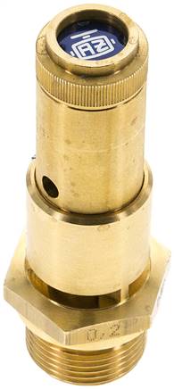 TÜV-Sicherheitsventil G 3/4" (DN10), 3,70 bar, Messing