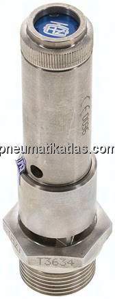 TÜV-Sicherheitsventil G 3/4" (DN10), 39,00 bar, 1.4571