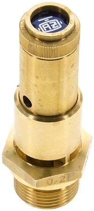 TÜV-Sicherheitsventil G 3/4" (DN10), 5,90 bar, Messing