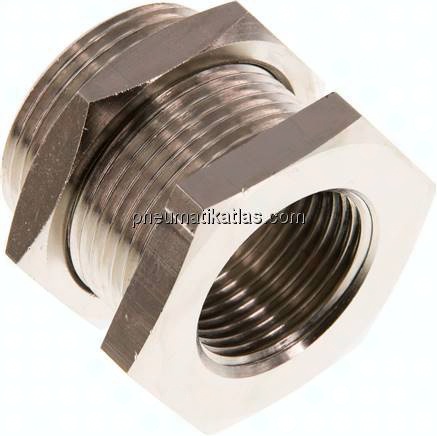 Schottverschraubung G 3/4"-M 34x2, Messing vernickelt